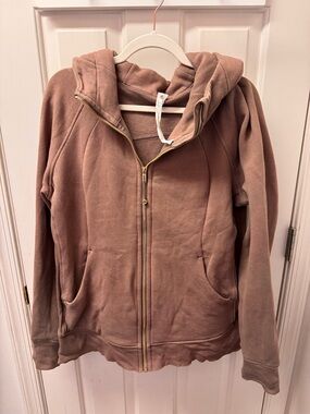 Lululemon full zip full length size 14 taupe hoodie